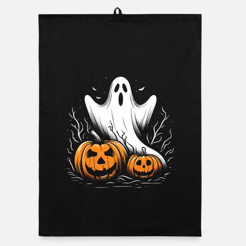 Halloween ghost Organic dish towel
