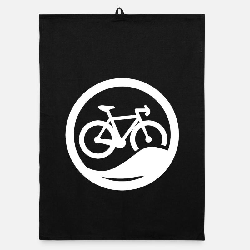 Bicycle Drawing Organic dish towel