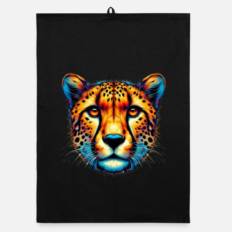 Gepard - Organic Geschirrtuch - Schwarz
