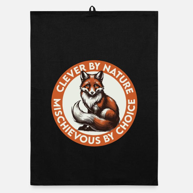 Outfoxed Them All Organic dish towel