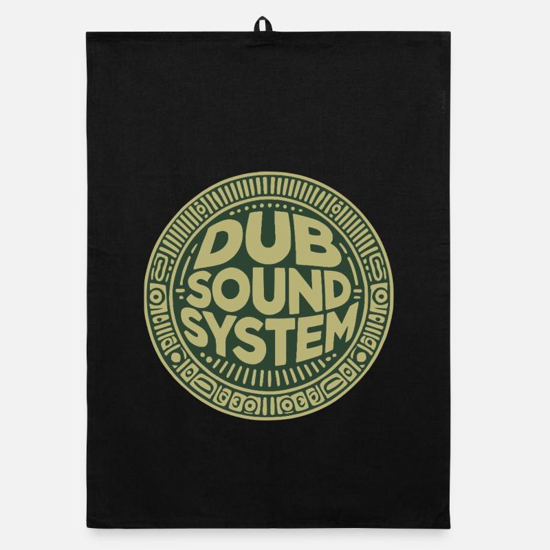 dub sound system - Torchon bio - noir