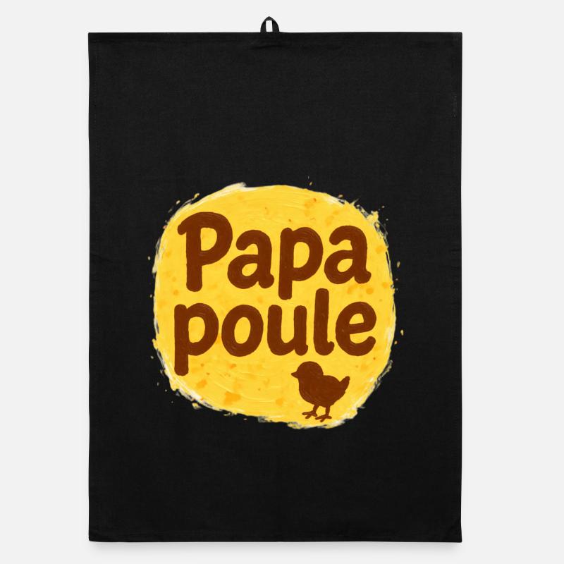 Papa Poule - Vatertag Organic Geschirrtuch