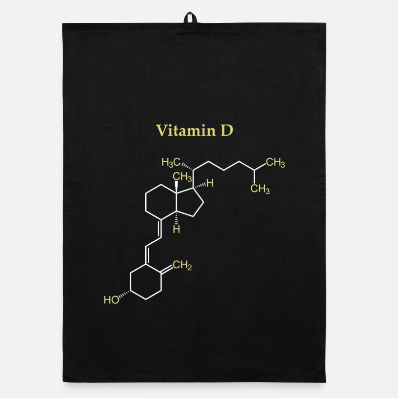 Vitamin-D-Struktur Organic Geschirrtuch