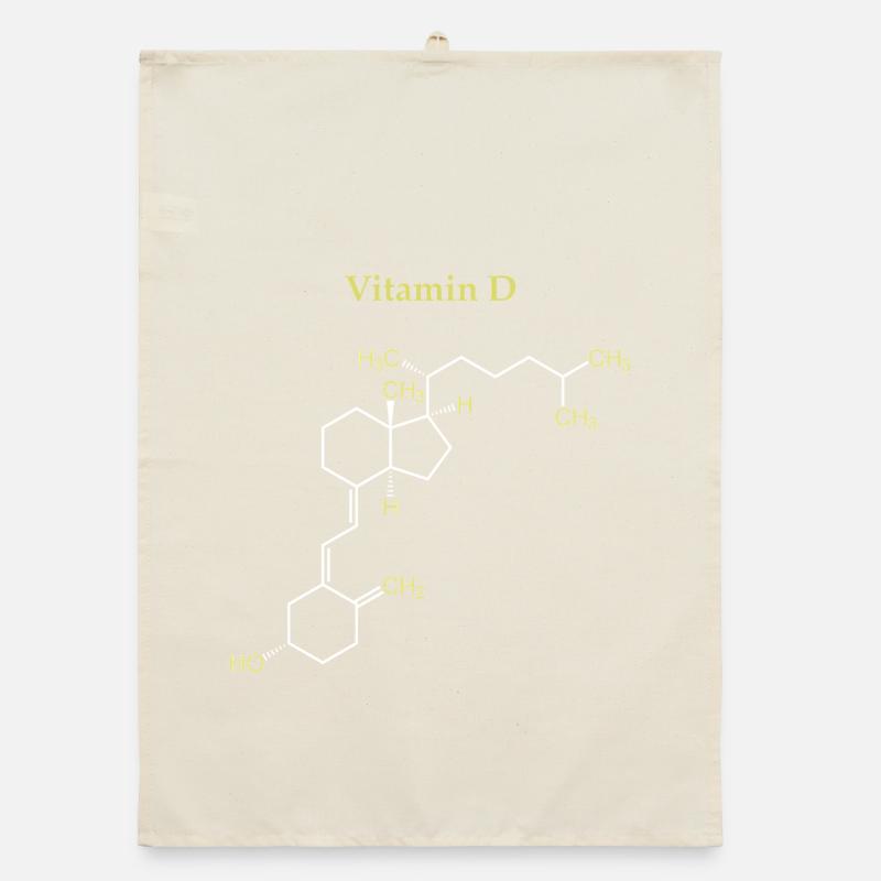 Vitamin D Structure Organic dish towel