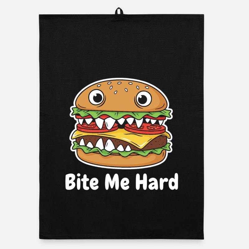 Me Hard Cartoon Burger Torchon bio