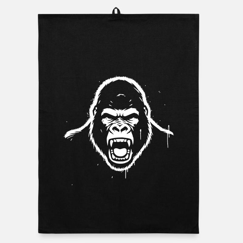 Furious Gorilla Stencil Grunge vector_path12 Torchon bio