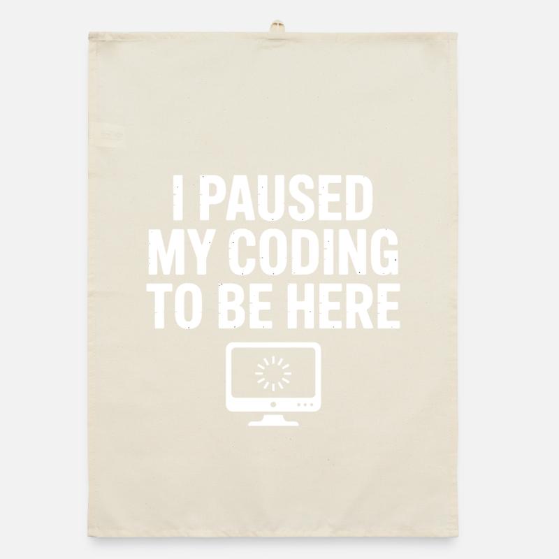 Funny programming quotes and debugging humor Organic dish towel