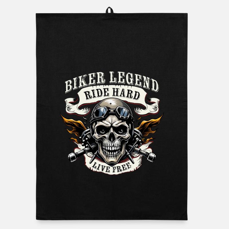 Ride Hard - Live Free Organic Geschirrtuch