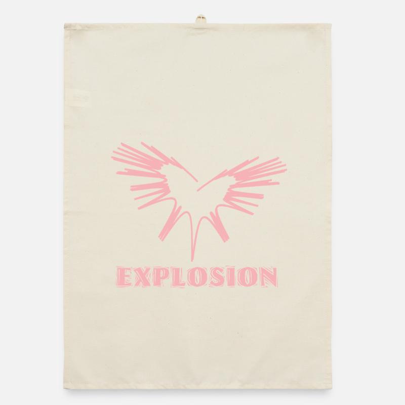 Love Explosion Organic dish towel