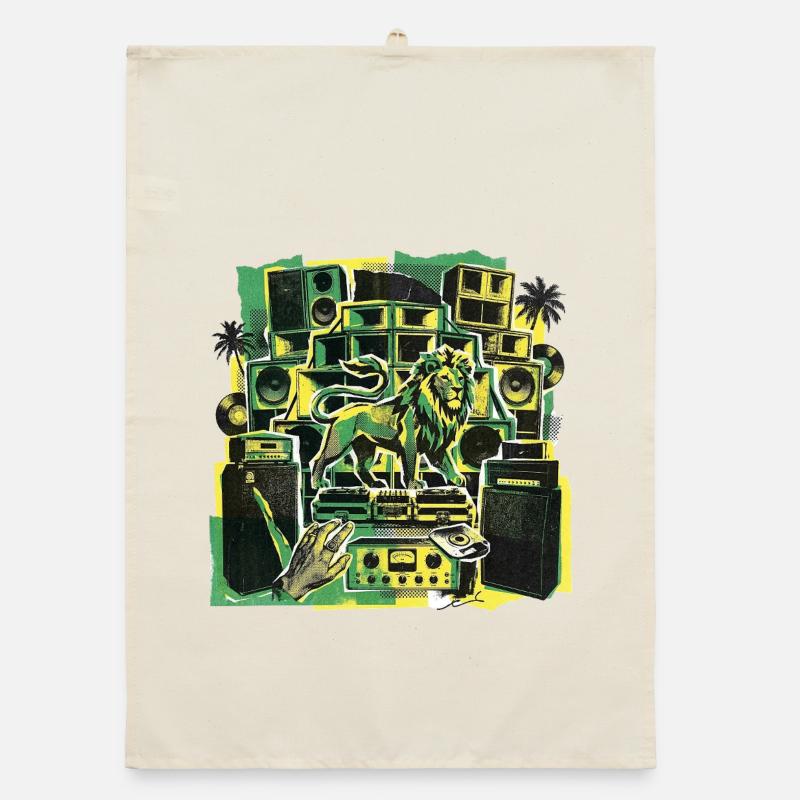 Roots Dub Reggae Soundsystem Organic dish towel
