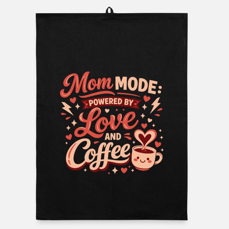 Mom Mode Coffee Love Torchon bio