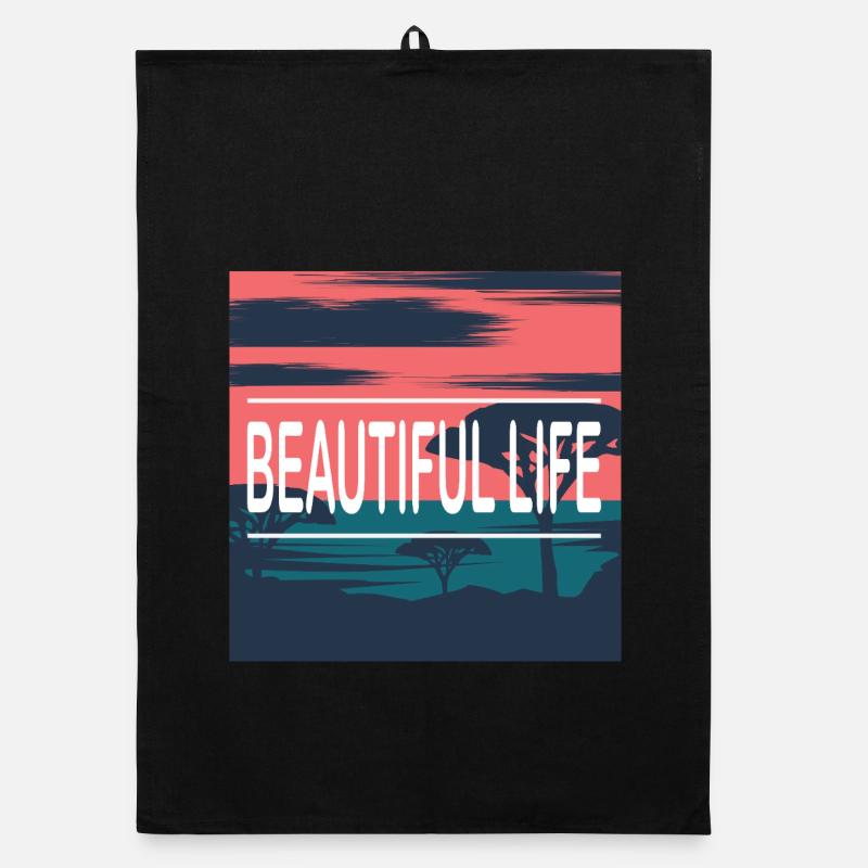 Beautiful Life Beach Organic Geschirrtuch