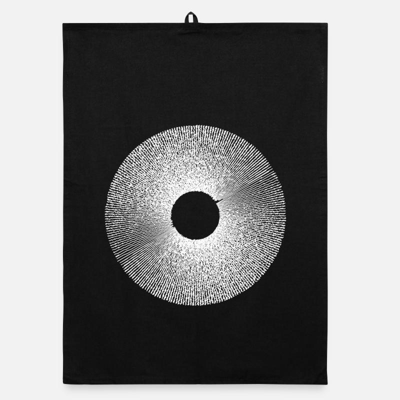 Iris Ringburst Radial Pattern Organic dish towel