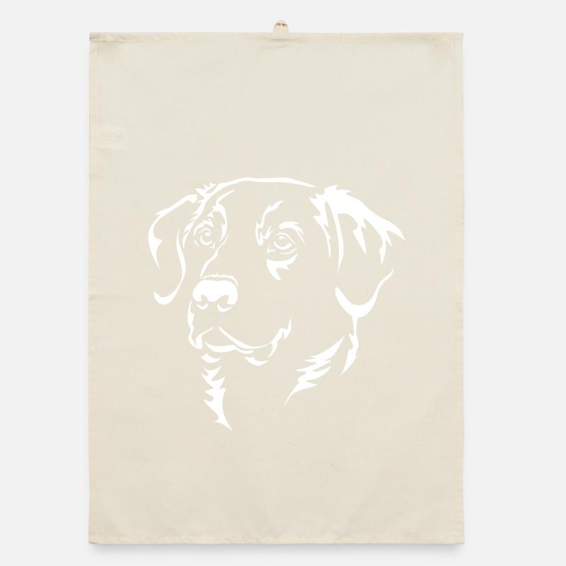 Tête labrador « Black Edition » Torchon bio