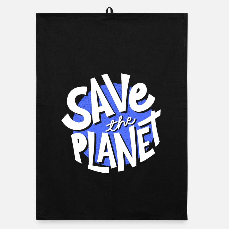 Save the planet, planet Earth, save the planet Organic dish towel