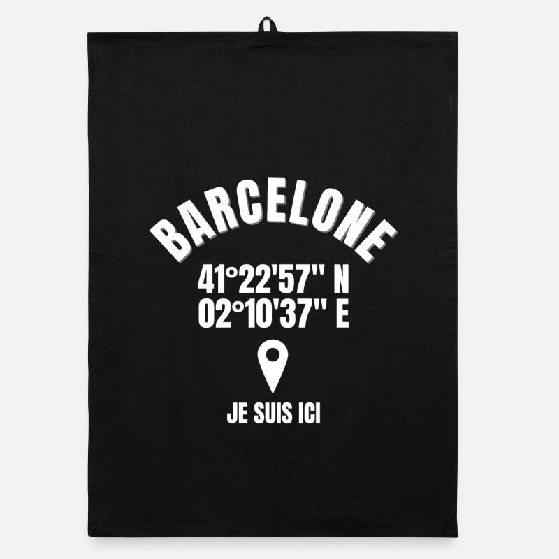 Barcelone, Espagne, je suis espagnol Torchon bio