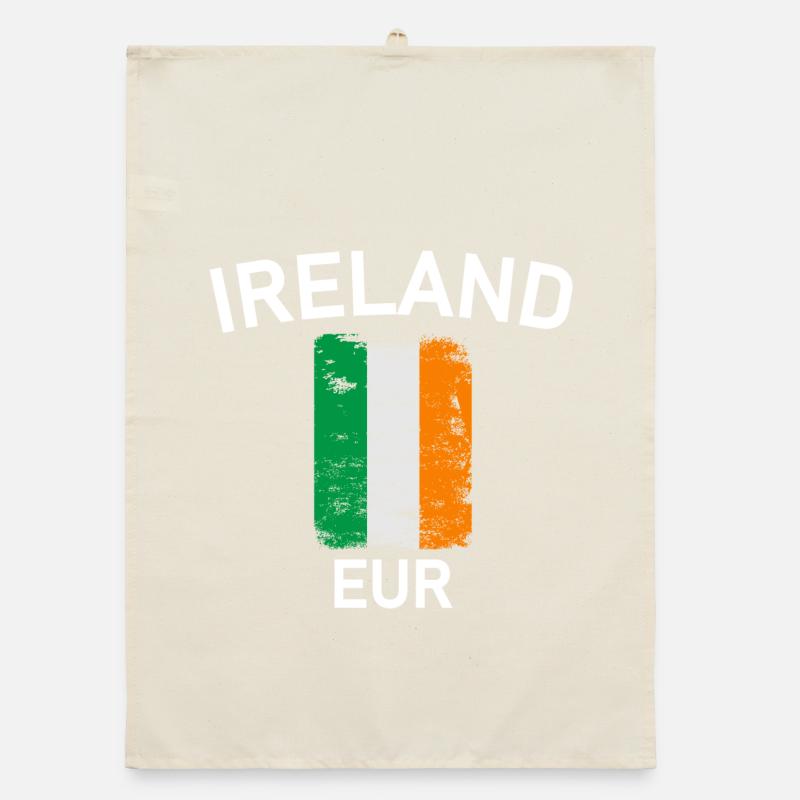 Drapeau de l’Irlande Torchon bio