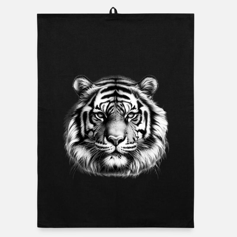 Tiger - Organic Geschirrtuch - Schwarz