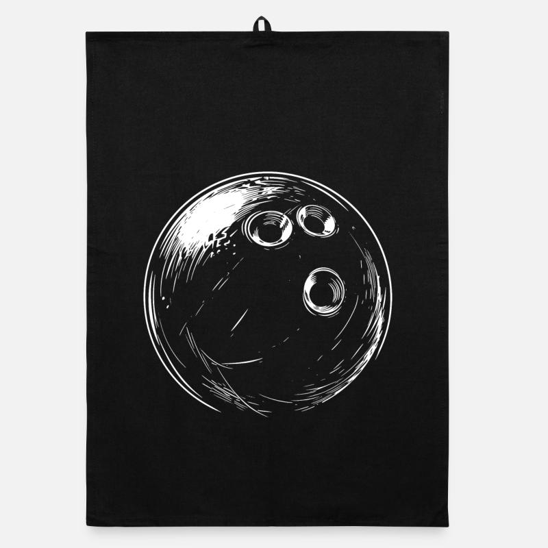 Dessin de boule de bowling Torchon bio