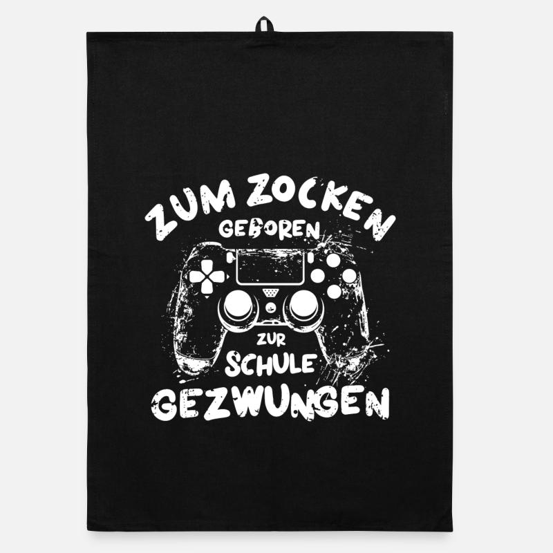 Computerfreak Zocker Gamershirt Hacker Organic Geschirrtuch