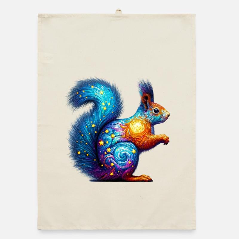 Squirrel Organic dish towel