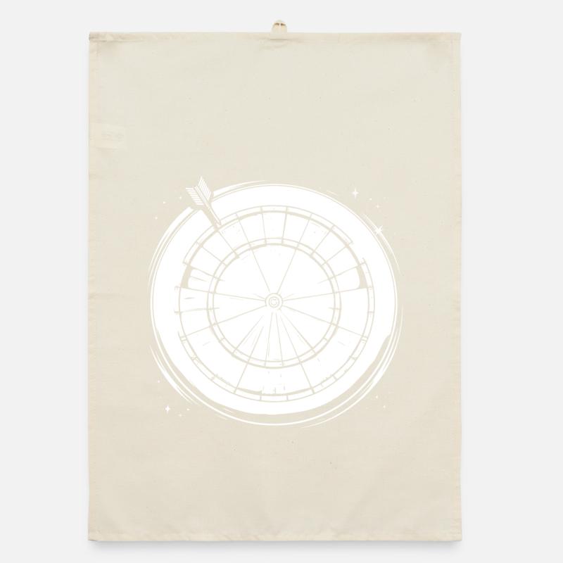 Dessin de fléchettes Torchon bio