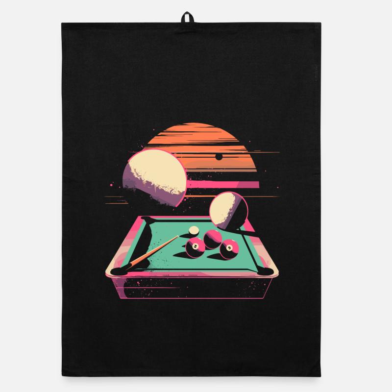 Billiards 90s Organic dish towel