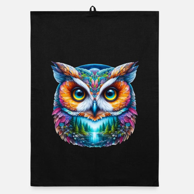 Eule Organic Geschirrtuch