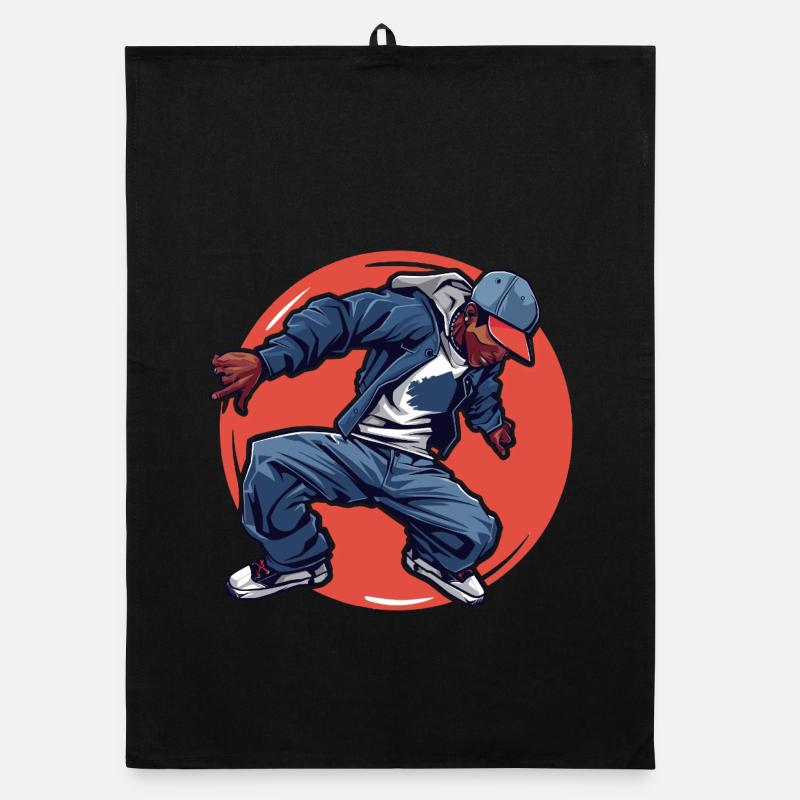 Breakdancing Organic dish towel