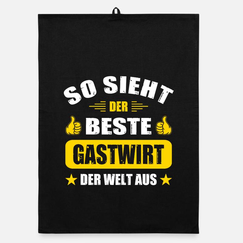 Gastwirt Geschenke Abschied Wirt Geburtstag Organic Geschirrtuch