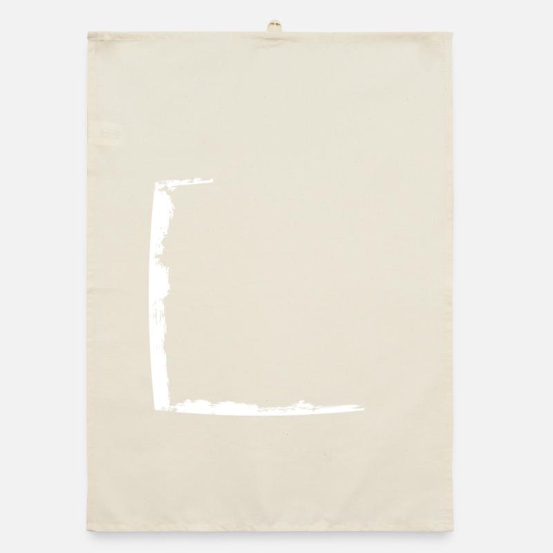 Half frame dirty white Organic dish towel
