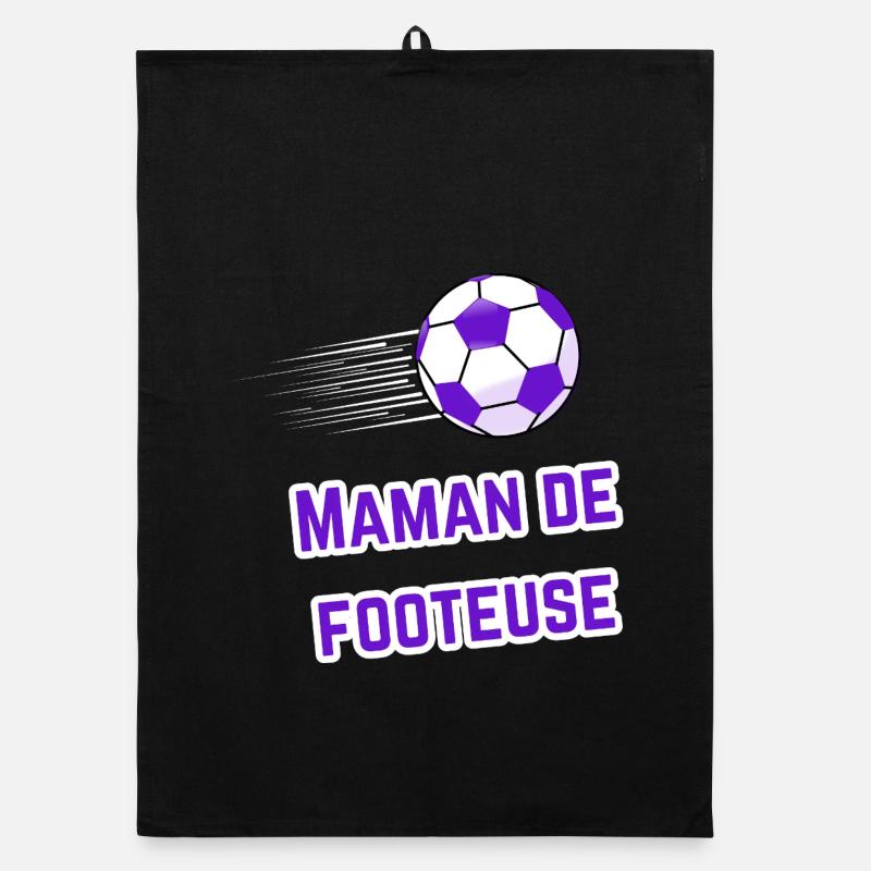 Tee-Shirt Maman Supporter Footeuse Torchon bio
