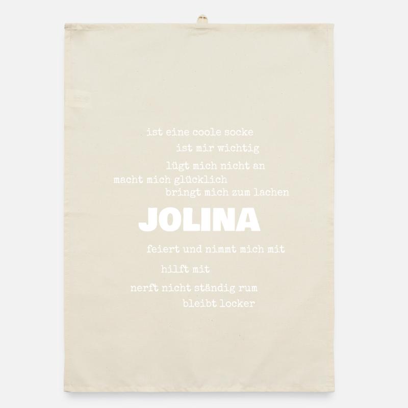 Cadeau pour Jolina Torchon bio