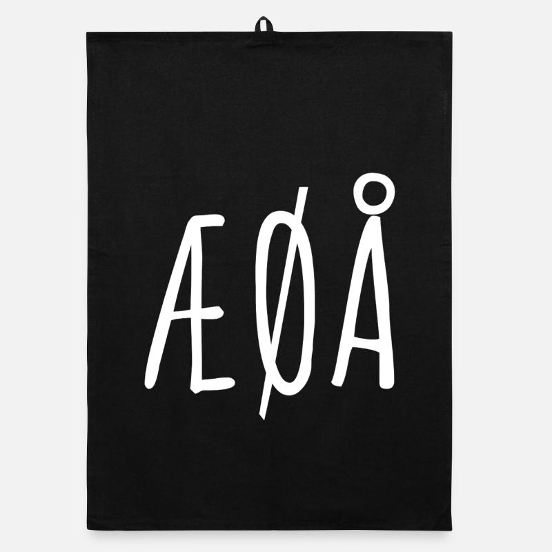 Norwegian Letters ÆØÅ Organic dish towel