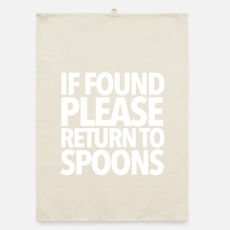 If Found Return To Spoons Organic dish towel