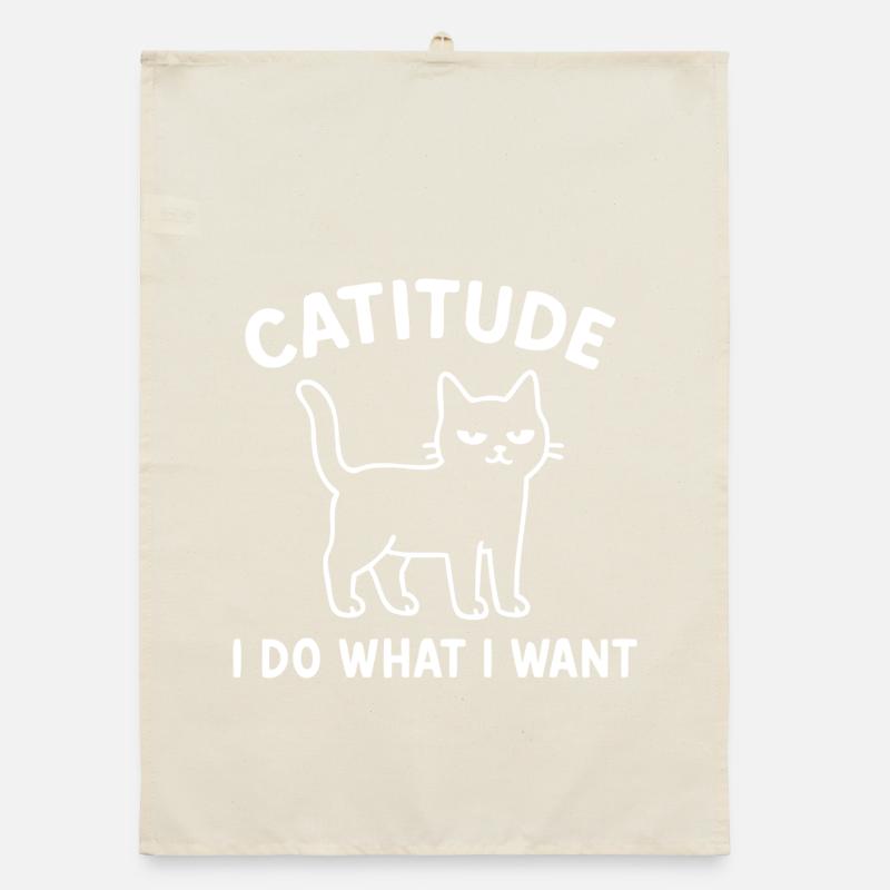 Catitude Dicton Chat Torchon bio