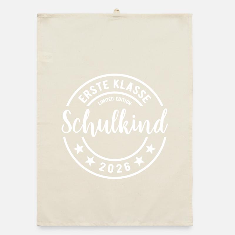Schulkind 2026 - Einschulung - Erstklässler Organic Geschirrtuch