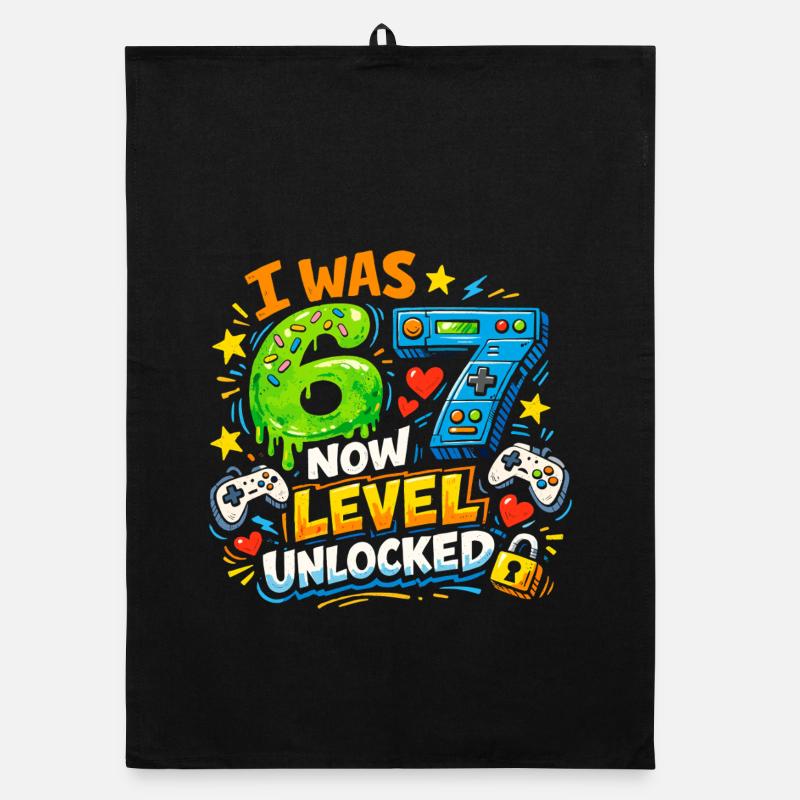 J’avais 6 ans maintenant niveau 7 débloqué 7e anniversaire Joueur 67 Torchon bio