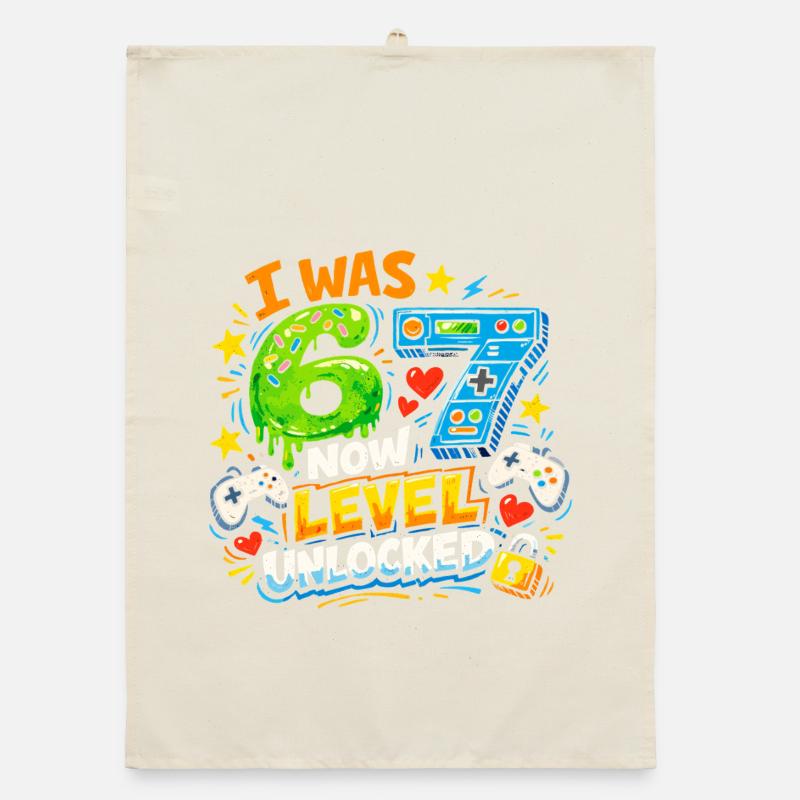 J’avais 6 ans maintenant niveau 7 débloqué 7e anniversaire Joueur 67 Torchon bio