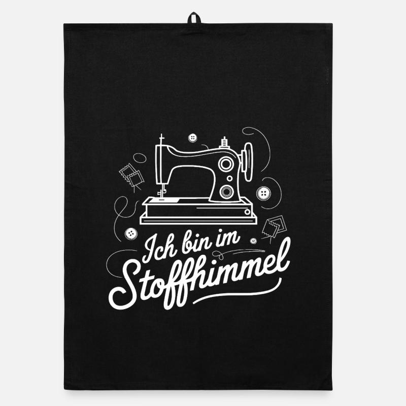 I'm In Fabric Heaven Sewing Seamstress Sewing Machine Organic dish towel