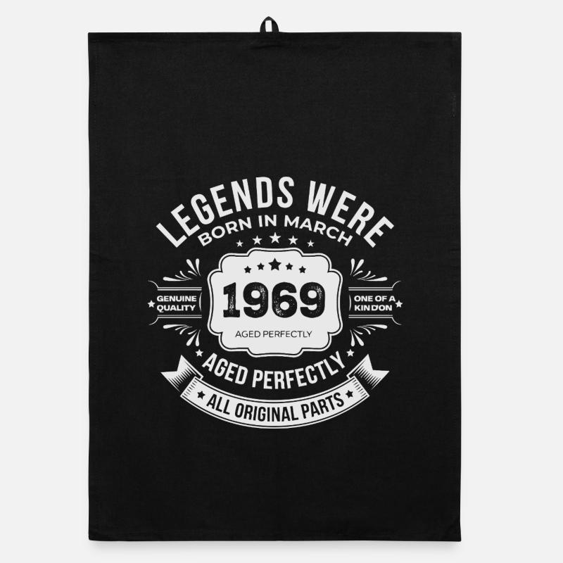 März 1969 Geburtstag 1969 Legends Mars Organic Geschirrtuch