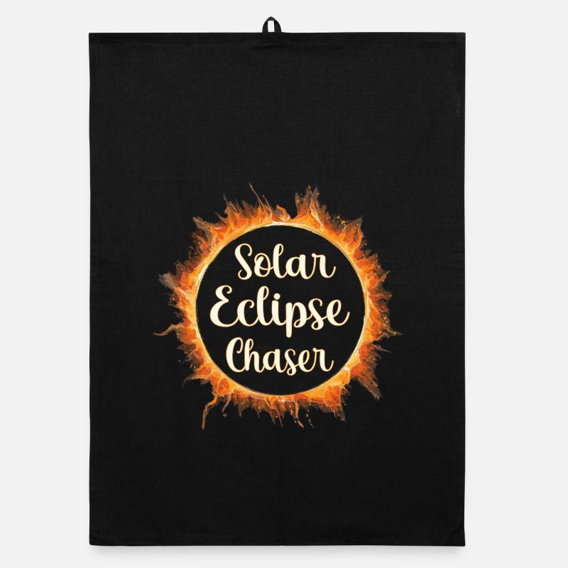Solar eclipse chaser Organic Geschirrtuch