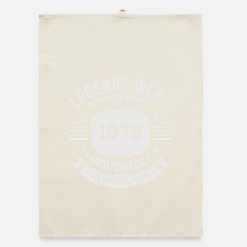 March 1978 Birthday 1978 Legends Mars Organic dish towel