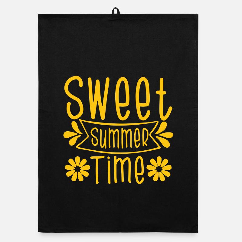Summer, summertime, finally summer. Organic dish towel