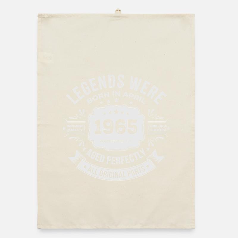 April 1965 Birthday Gift Organic dish towel