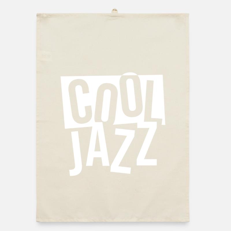 Bold Jazz Typography Stack Organic dish towel