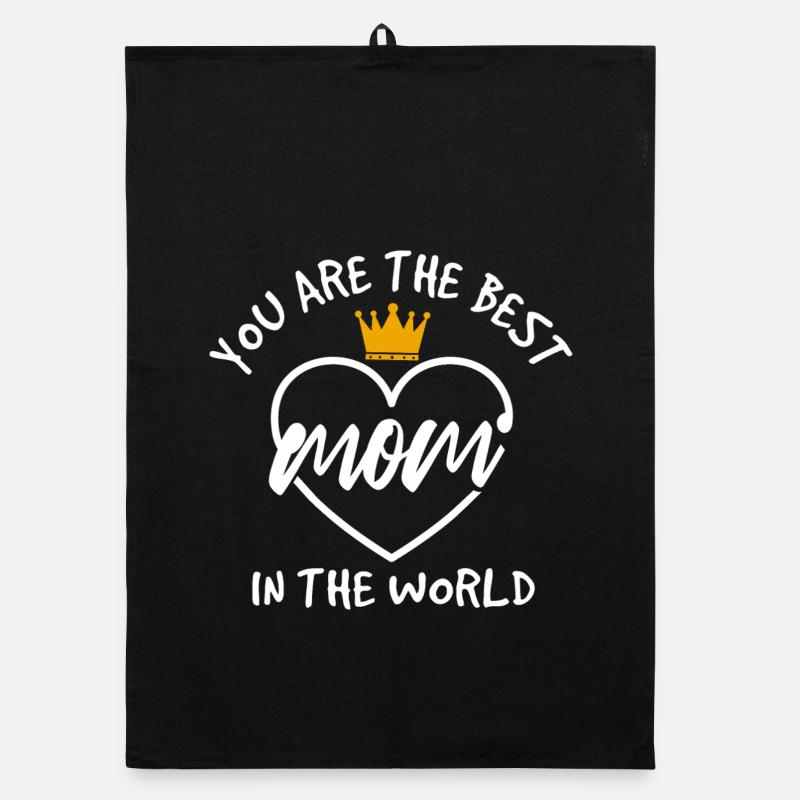 Beste Mama der Welt Geschenkhemd Organic Geschirrtuch