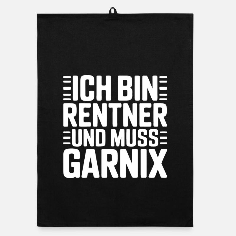 Ich bin Rentner – Muss gar nix Organic Geschirrtuch