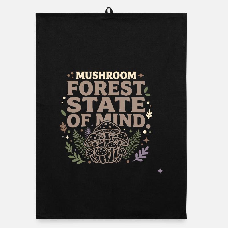 Fairycore Fae Feenwald Pilz Fee Geschenk Organic Geschirrtuch