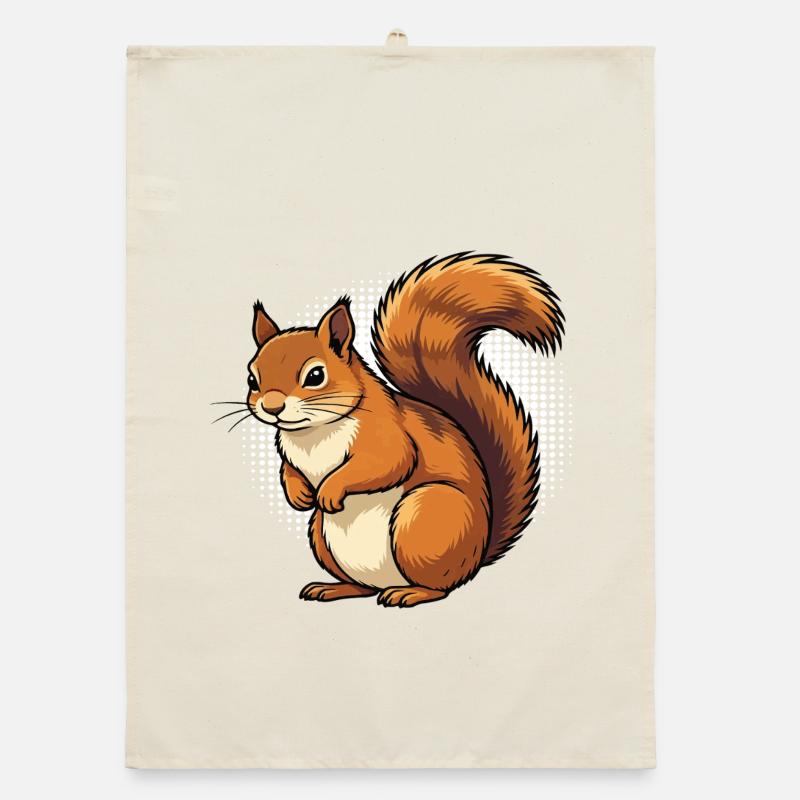 Squirrel Squirrel Squirrel Lover Rodent Organic dish towel